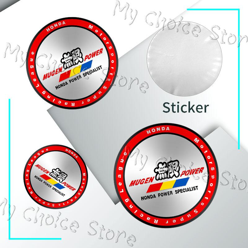 4Pcs/lot 56mm Car Styling Mugen Logo Hubcap Wheel Centre Hub Caps Emblem Sticker For Honda Civic Accord CRV Hrv Jazz Accessories