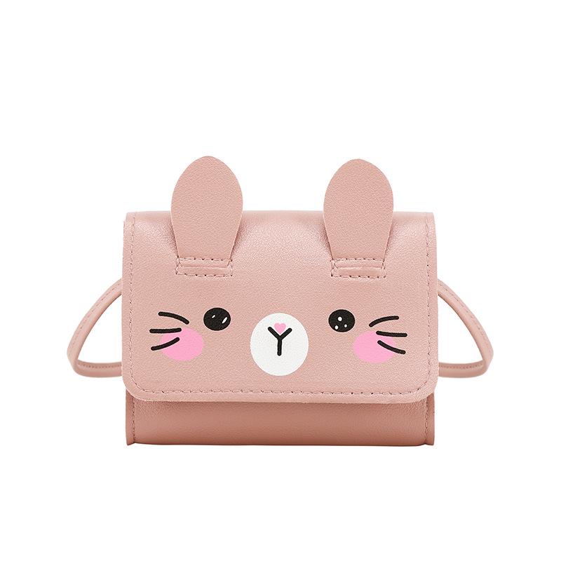 Mini Cartoon Rabbit Coin Purse Crossbody Bag for Children - 2025 Cute & Fashionable Design for Little Girls