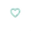 Heart-Shaped Colorful Spring Buckle Keychain DIY Jewelry Accessories