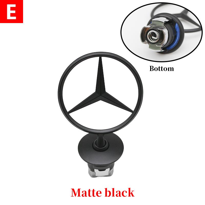 CRI11 шт. 44 мм 3D Металл Синий Хром Звезда Капот Значок Логотип для Mercedes Benz AMG W202 W203 W204 W208 W210 W220 W221