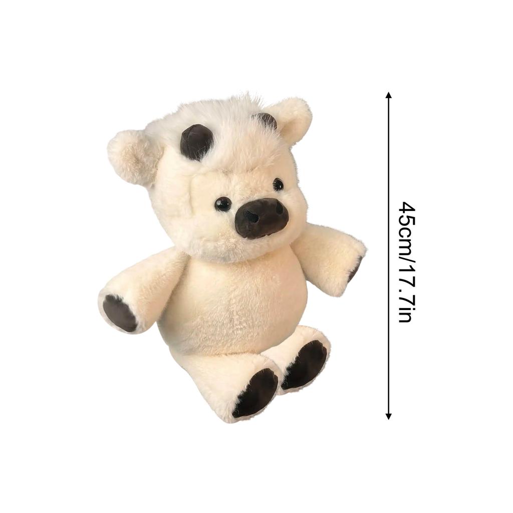 Очаровательная плюшевая игрушка Хайлендская корова 45 см - Обнимаемое бегущее животное, изготовленное из высококачественной мягкой ткани, успокаивающий компаньон