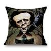 Lovely Cute Celebrity Sketch Art Classic Movie Scenic Poster Art Cotton Linen Sofa Decoration Throw Pillow Case Cushion Cover