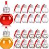 10 шт. Рождественские елочные украшения, заполняемые бутылки с водой, пластиковые прозрачные шарики в форме рождественского шара, подвеска для домашнего декора для вечеринки