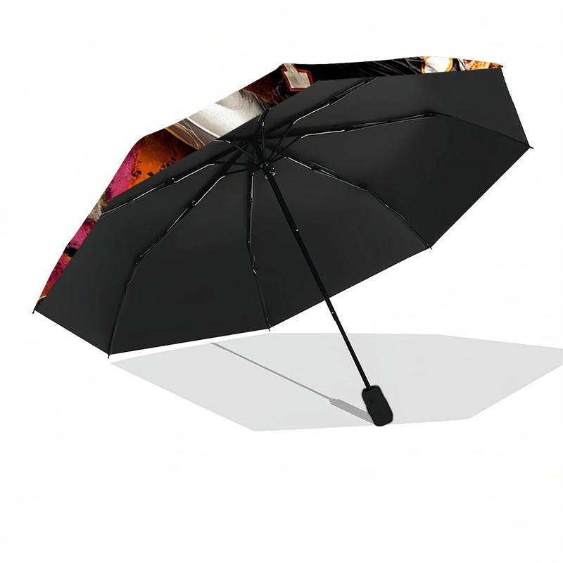 American football Theme Automatic Umbrella, Lightweight & Portable, 8 Rib, Perfect for Outdoor Travel, Birthdays, Christmas, Gifts.