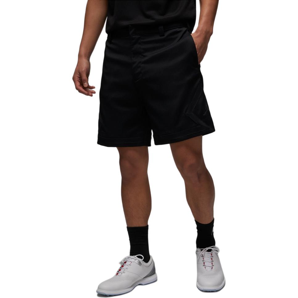 Jordan Шорты мужские Dri-Fit однотонные повседневные прямого кроя черные DZ0559-010