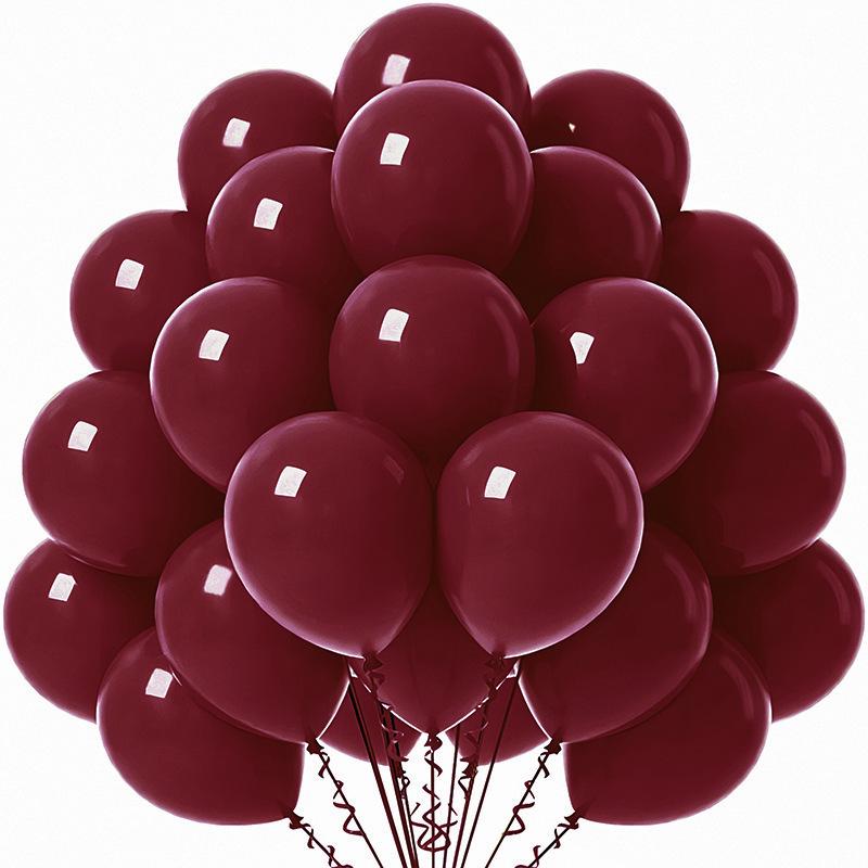 Solid Color 10-Inch Matte Latex Balloon Set for Children's Birthday Decoration