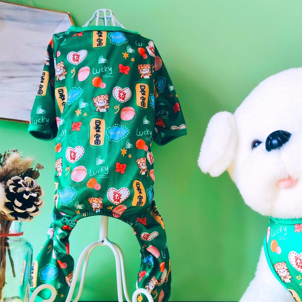 Spring and Autumn Dog Clothes Four-legged Cat Small Medium Dog Teddy Chihuahua Little Yellow Duck Pet Clothes