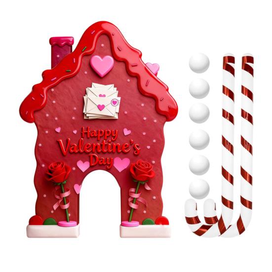 Набор для игры в пряничный гольф Yousheng Мини-поле для гольфа с клюшкой и мячами в виде леденцов Рождественская игра для семейной вечеринки Домашнее развлечение в помещении