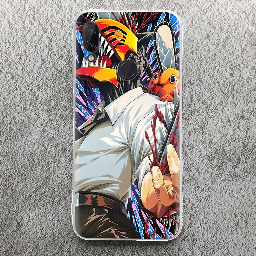 Чехол C-Chainsaw Man Denji для Xiaomi Redmi 13C 14C 13 12 12C 10 10A 10C 9 9A 9C 9T Корпус для телефона 8 8A 7 7A 6 Pro 6A K80 K70 K40 K