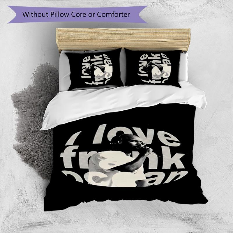Frank Ocean 3pcs Bedding Set Duvet Cover Closure Includes 1 Duvet Cover & 2 Pillowcases for All Seasons Bedroom Home Dorm Decor