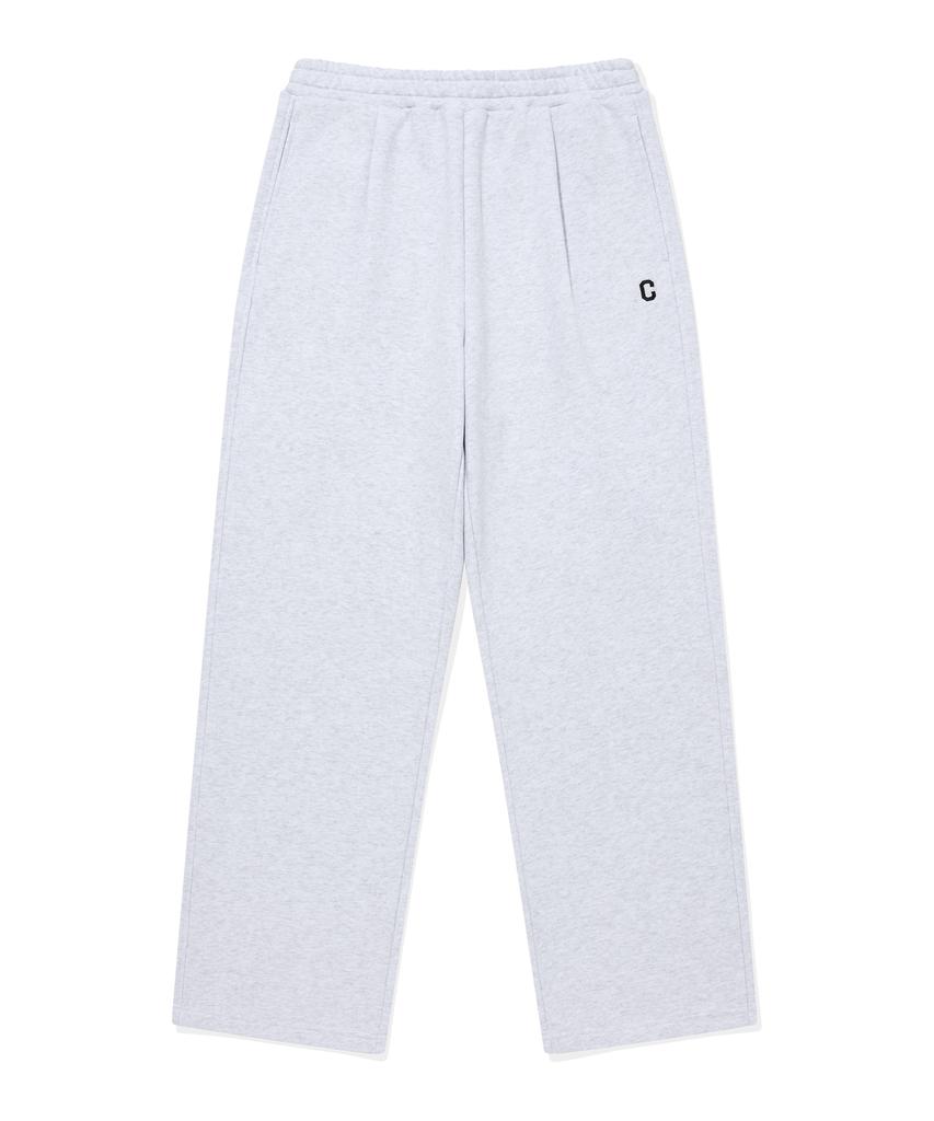 COVERNAT C Logo Sweat Wide Pants Heather Grey