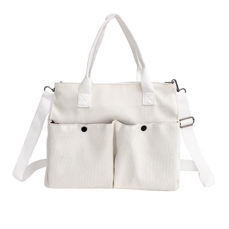 Новая вельветовая сумка через плечо в ретро-стиле, женская простая повседневная сумка-мессенджер для студентов, для учебы, для поездок на работу, тренд