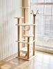 JIABINFU Large Rattan Mat Velvet Cat Climbing Frame, Cat Jumping Platform, Cat Scratching Post, Cat Toy Cat Scratching Board