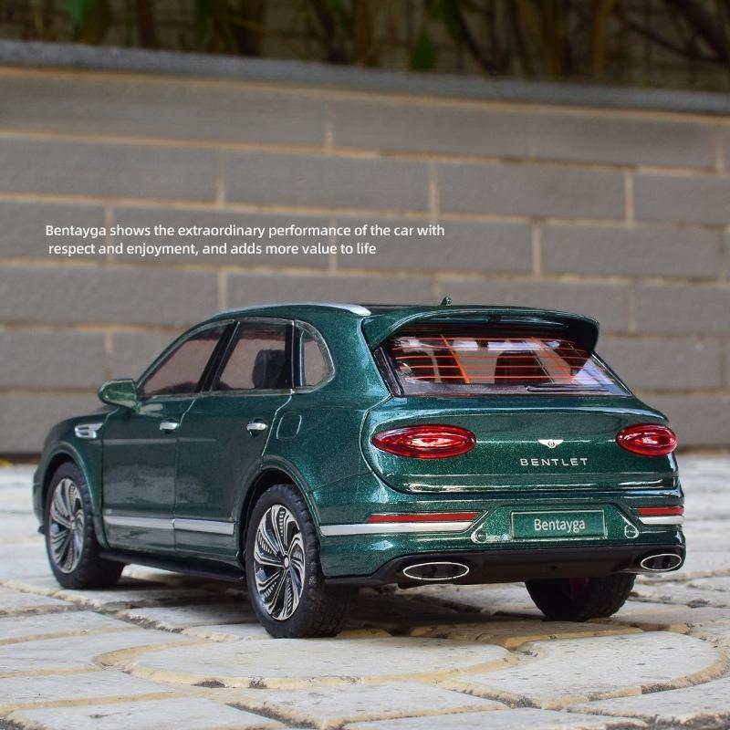 1:24 Bentayga SUV Литой Металлический Модель Автомобиля Люкси Игрушечные Транспортные Средства Модель Автомобиля Высокая Симуляция Звук и Свет Коллекция Подарок для Детей