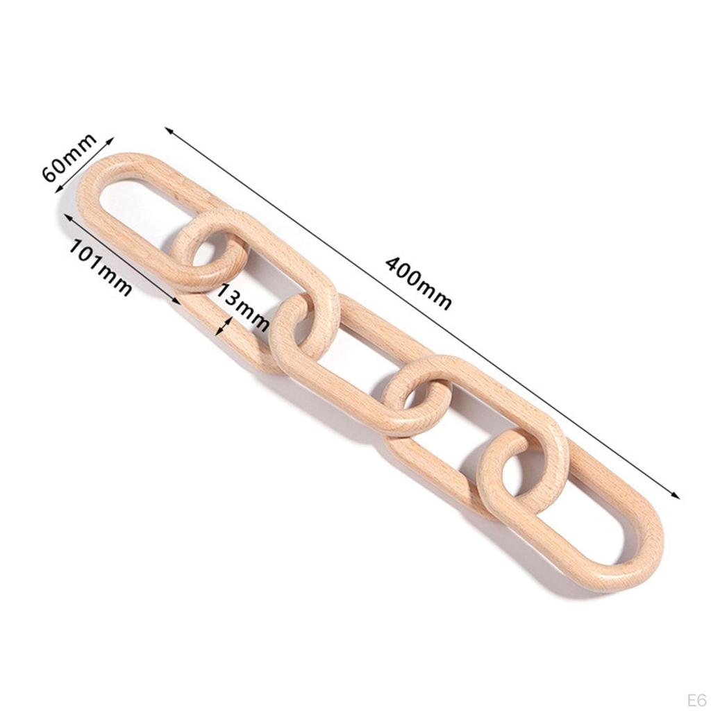 Декоративная 5-звенная деревянная цепочка, узел, украшение дома для семьи