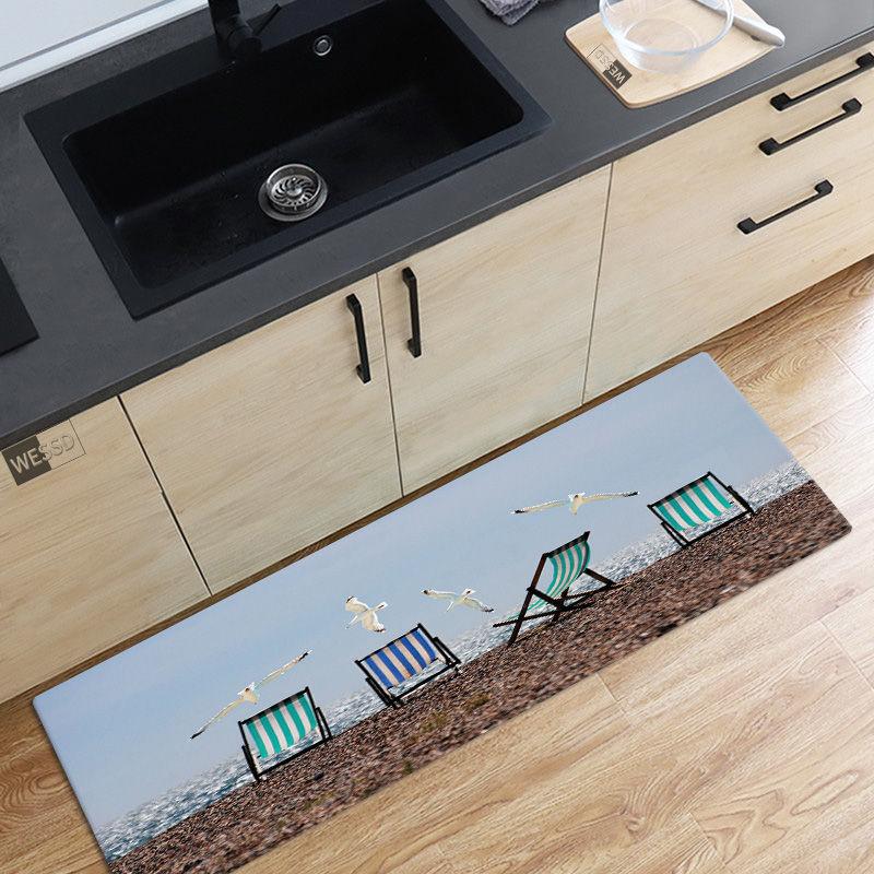 10 Styles 3D Seaside Beach Starfish Pattern Floor Mat Bathroom Mat Kitchen Door Mat Carpet Home Decoration