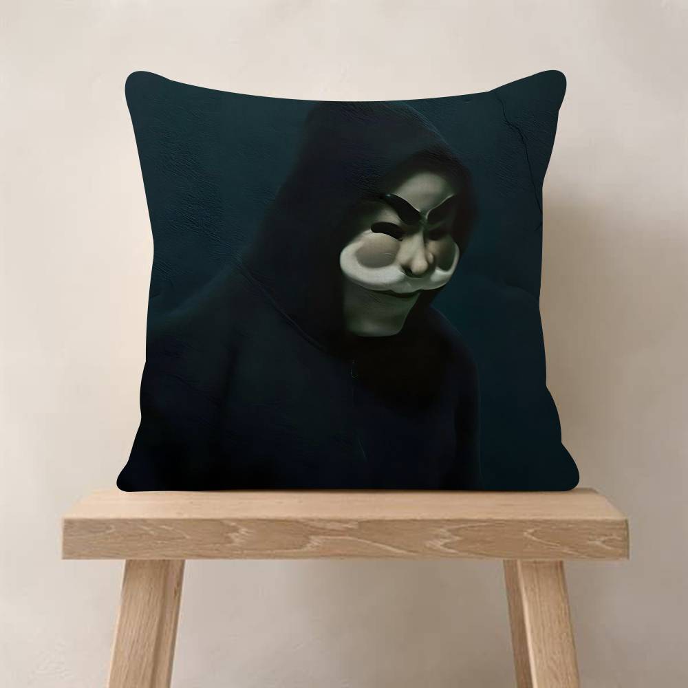 Horror Tv Series Movie Mr RRobot Decorative Room Aesthetics Pillow Case Home Decor Bedroom Sofa Bed Couch Pillow Cover x