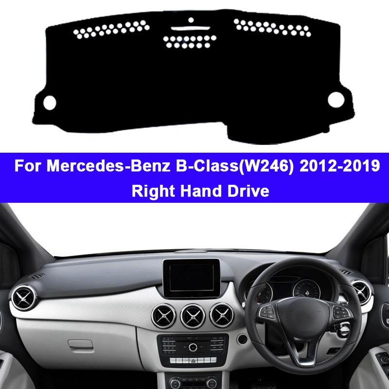 Коврик на панель приборов для Mercedes-Benz B-Class (W246) 2012 - 2018 2019 B-Klasse B160 B180 B200 Левый руль Правый руль Накладка на панель приборов 2017 2016