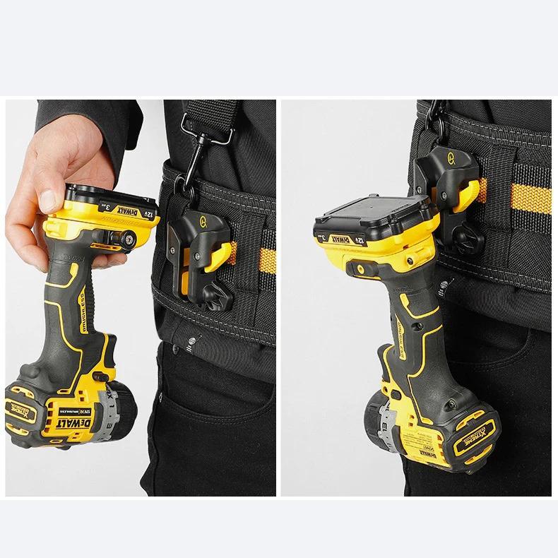 Портативные электроинструменты Крючки для быстрого подвешивания Поясное хранилище инструментов электрика Пряжка для быстрого подвешивания Электрические дрели Крючок-органайзер Аксессуары для защиты от падения