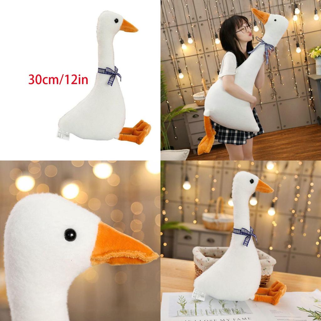 Soft White Goose Plush Doll Cute Sleeping Pillow Perfect Funny Sweet Gift For Friends