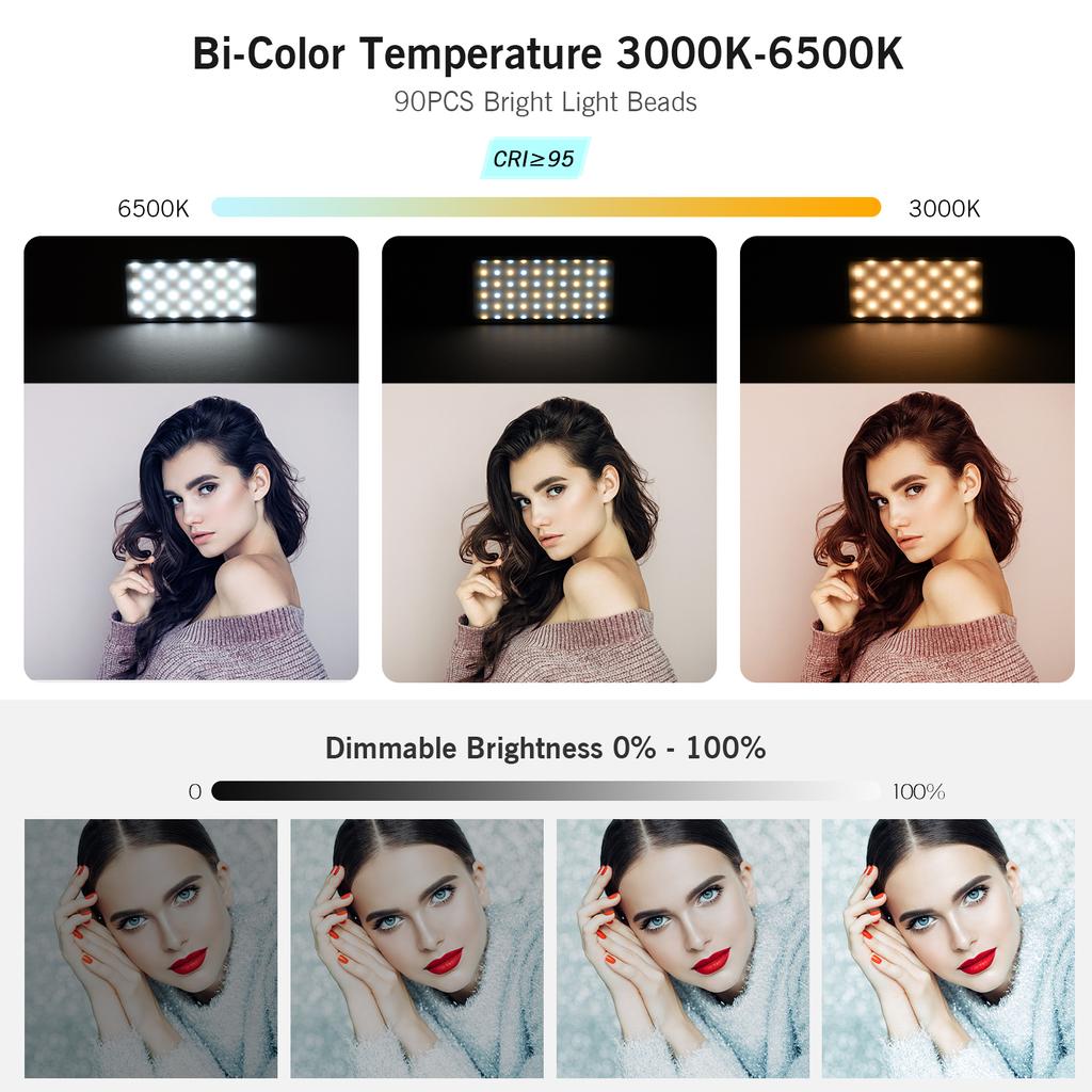 Andoer MFL-02 5W Многофункциональный светодиодный светильник для видеосъемки Портативный карманный светильник Профессиональная RGB-съемка