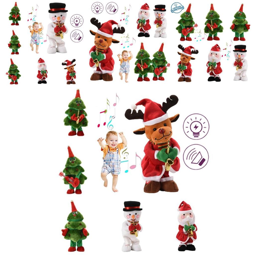 Merry Christmas Toy Santa Baby Musical Singing Dancing Toy Xmas Gifts