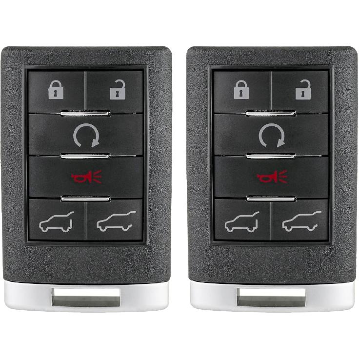 Замена пульта-брелока подходит для 2007-2014 Cadillac Escalade ESV EXT OUC6000066 (Пакет из 2)
