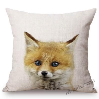 Cute Baby Setting Nursery Art Baby Woodland Animals Bunny Zebra Duck Home Decor Sofa Throw Pillow Case Cushion Cover For Kids