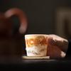 Wang Wenke Master's Dragon Mutton-fat Jade Porcelain Teacup
