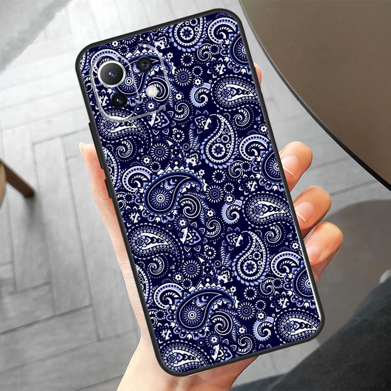 Чехол с бесшовным узором "бандана" для Xiaomi 15 Pro 13 14 Ultra 11T 12T 13T 14T Pro POCO F7 X7 Pro X3 X5 X6 F5 F6