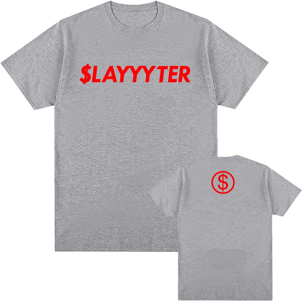 НОВЫЙ Альбом WOR$T GIRL IN AMERICA Футболка Певица Slayyyter Графический Принт Футболки Летние Короткий Рукав Хлопковые Футболки Унисекс Уличная Одежда