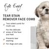 Eye Envy Средство для удаления слезных дорожек Расческа для морды для собак и расческа с 80 закругленными зубцами Мягко удаляет засохшие выделения из глаз и козявки Поддерживает бороду и морду без колтунов