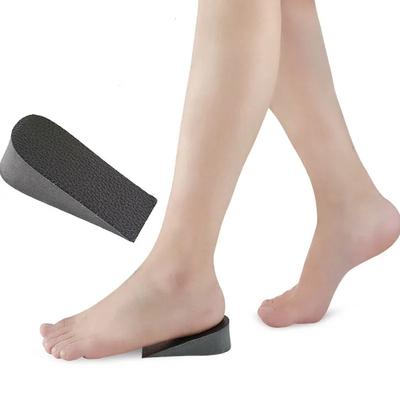 1 пара новых твердых стелек из ПУ кожи для увеличения роста, кроссовки с каблуком, вставки для увеличения высоты, полустельки 1-3 см, обувные стельки для унисекс