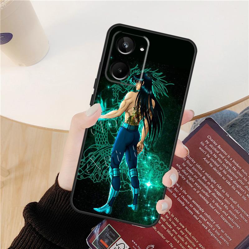 Saint Seiya Shiryu Case For Realme C61 C67 C53 C55 C75 C51 C21Y C25S GT 6 6T 5 GT7 Pro 10 11 12 13 14 Pro Plus