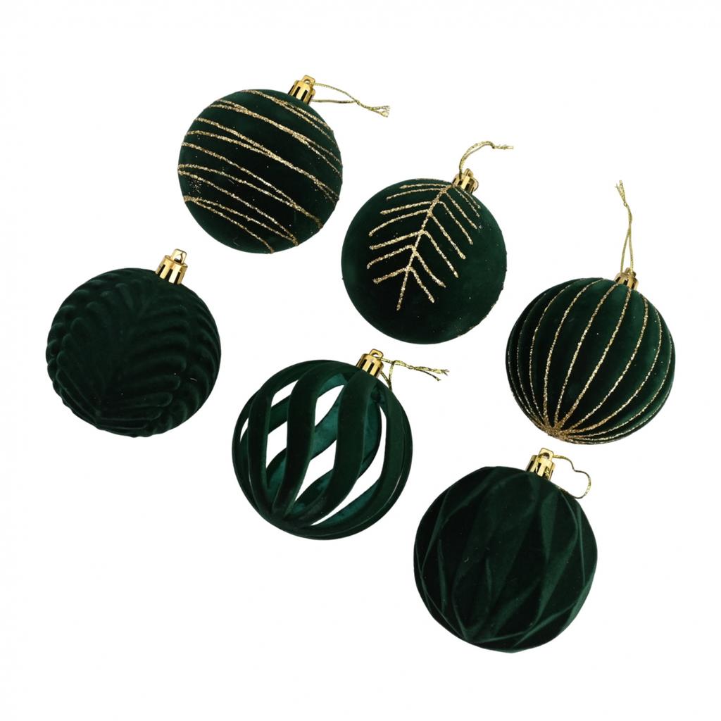 Красивый кулон для вашей вечеринки. Набор из 6 рождественских шарообразных украшений.