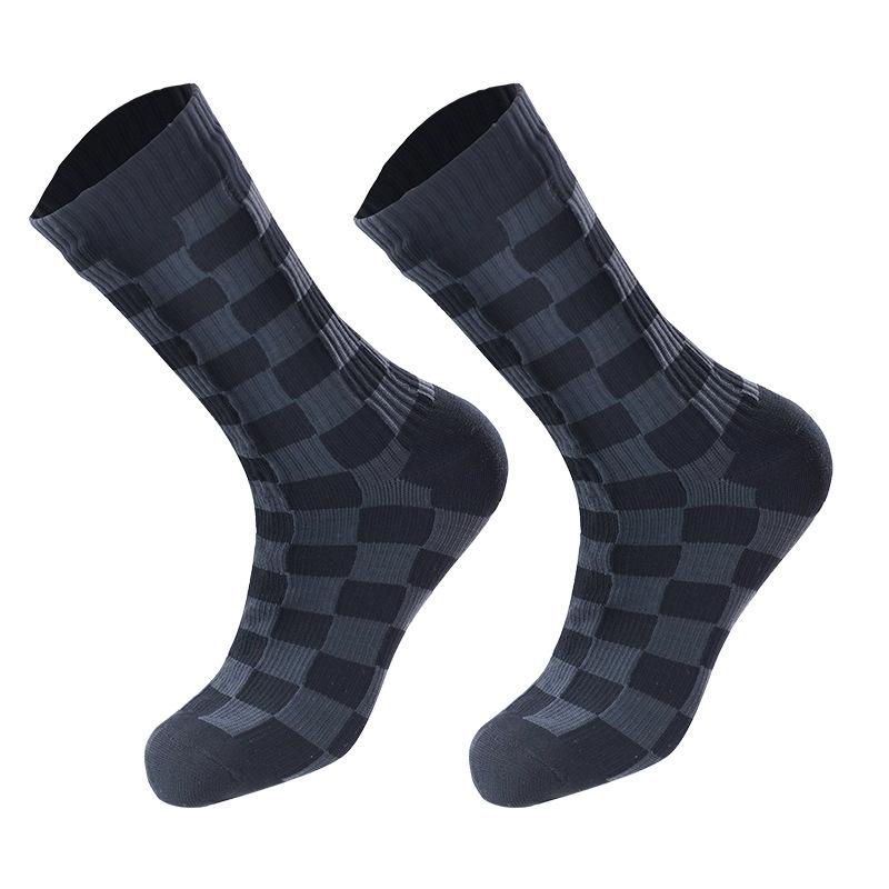 Unisex Mid Calf Ski Socks, Nylon Breathable Sweat Absorbent Winter Sports Socks for Men Women, 168N Terry Knit Thermal Socks