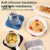 Bathroom Sink Cover 2PCS Square Drain for Shower Floor, TPR Hair Catcher Odor Silicone Floor Stopper, Detachable Deodorizer Pad Kitchen And