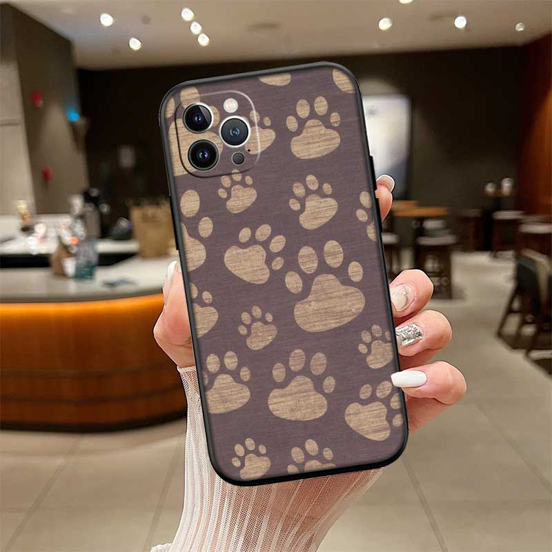 NH19 dog footprint Paw Case for Motorola Edge 60 60s 70 G86 G56 G54 E14 G04S G45 G54 G64 S30 S50 X30 X40 X50 Pro Power