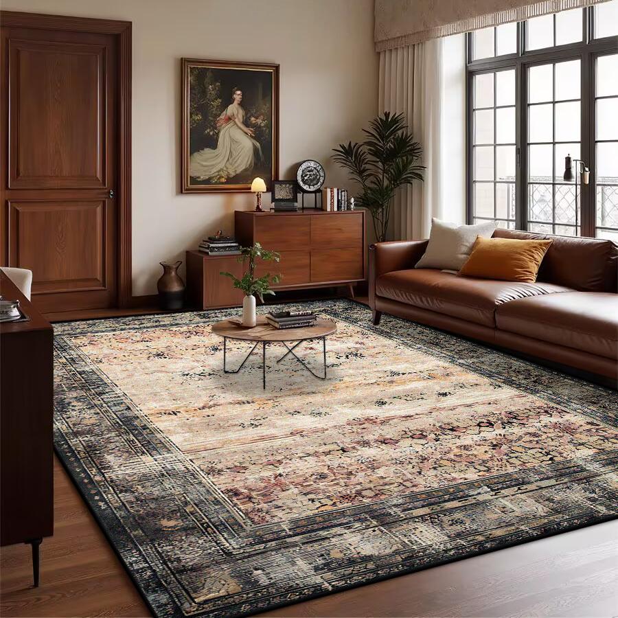 Ретро Богемный Персидский Роскошный Ковер для Гостиной Удобный Мягкий Нескользящий Коврик для Спальни Классический Придверный Коврик Моющийся