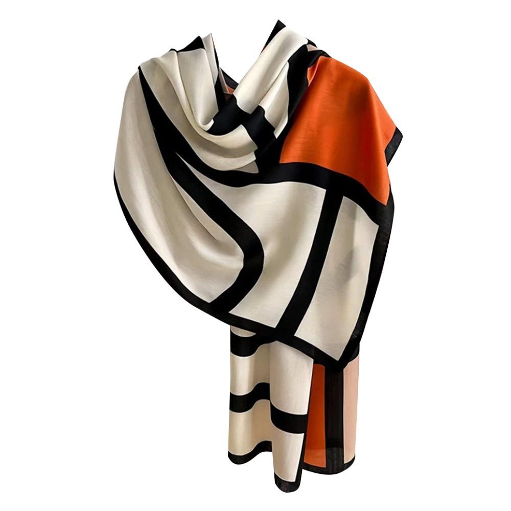 Тонкий шелковый шарф-шаль Модный шейный платок Бандана Пляжная дорожная накидка для вечерней свадебной вечеринки