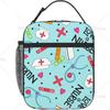 Love A Nurse Insulated Lunch Bag for Women Men Reusable Lunch Box with Adjustable Shoulder Strap for Office Work Picnic Beach