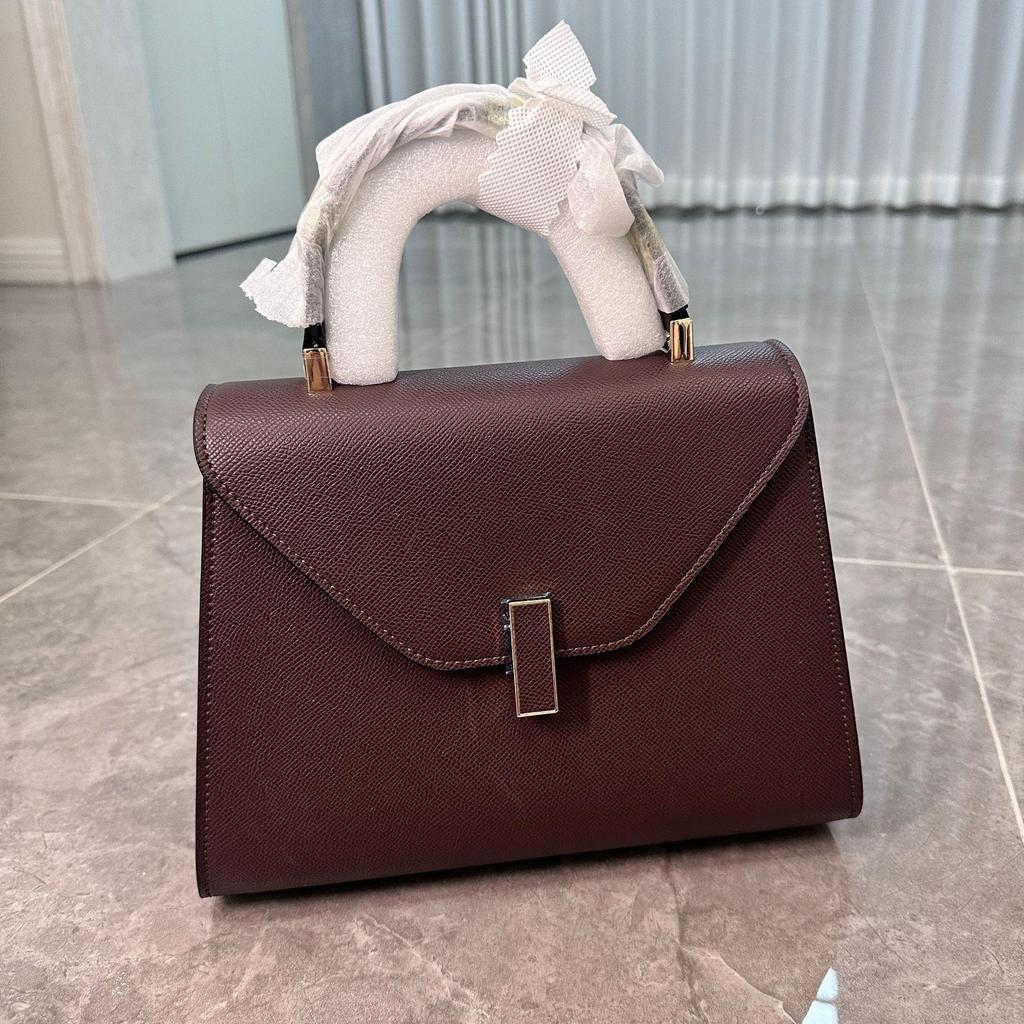 Сумка-мессенджер Valais Valextra Iside Mini через плечо - воловья кожа с рисунком в виде пальмы (Вдохновлено Лю Ифэем)"