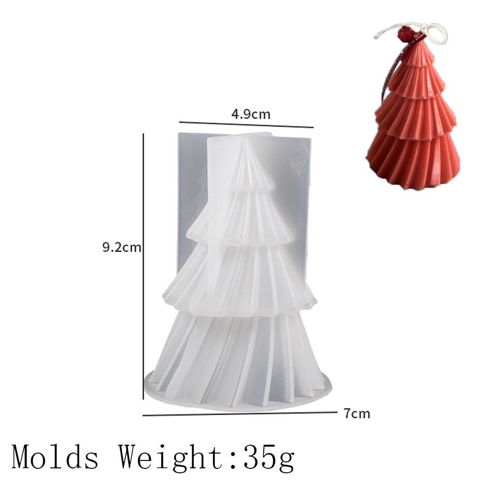 3D геометрическая сосна, силиконовая форма для свечей, сделай сам, Рождественская елка, ремесло, подарки, изготовление ароматических мыльных форм из смолы, товары для домашнего декора