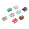 5Pcs Glass Double Hole Lotus Flower Beads Pendant Charm for Necklace Bracelet Earring DIY Jewelry Making