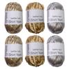 100g/Roll Shiny T-Shirt Yarn DIY Bag Shoes Metallic Cloth Fabric Yarn Knitting Crocheting