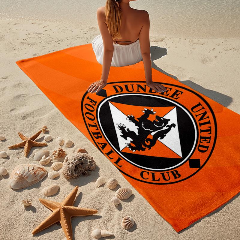 Dundee United Crest Design Beach Towel, Quick-drying, Easy to Care for, Use for Both Fitness and Beach Vacations,Sports Essential Fan Gift