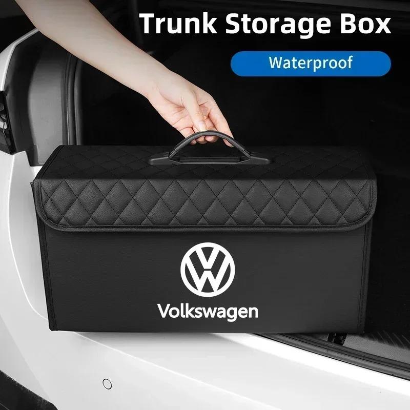 Car Trunk Storage Box Organizer Stowing Tidying Container Bag For Volkswagen VW Scirocco Beetle Golf Passat Polo Tiguan Touran zj8