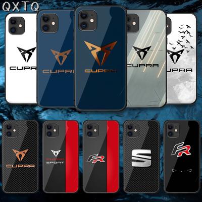 Чехол с логотипом испанской моды Cupras для iPhone Samsung Galaxy Redmi Note S 17 16 15 14 13 20 24 25 54 Pro Max Ultra Fe с крышкой из закаленного стекла