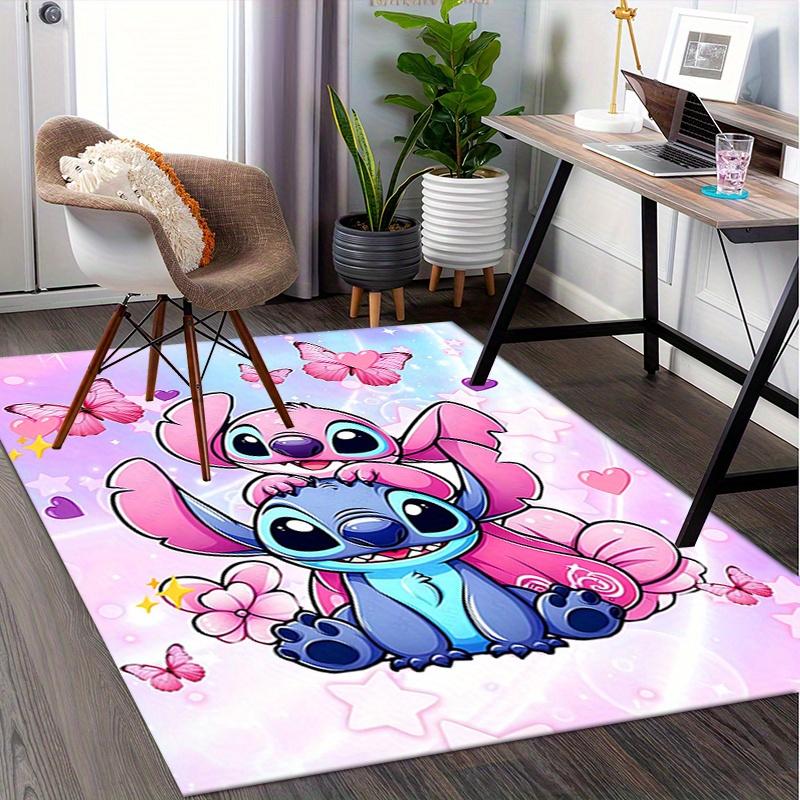 Office Rug Stitch, Cute theme 3D Printed Anti-Slip Rug-Machine Washable for Living Room