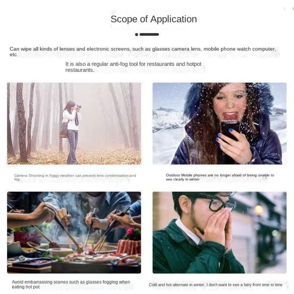 Eye Wear Accessories Anti-fog Glasses Wipes High Quality Cleaning Cloth